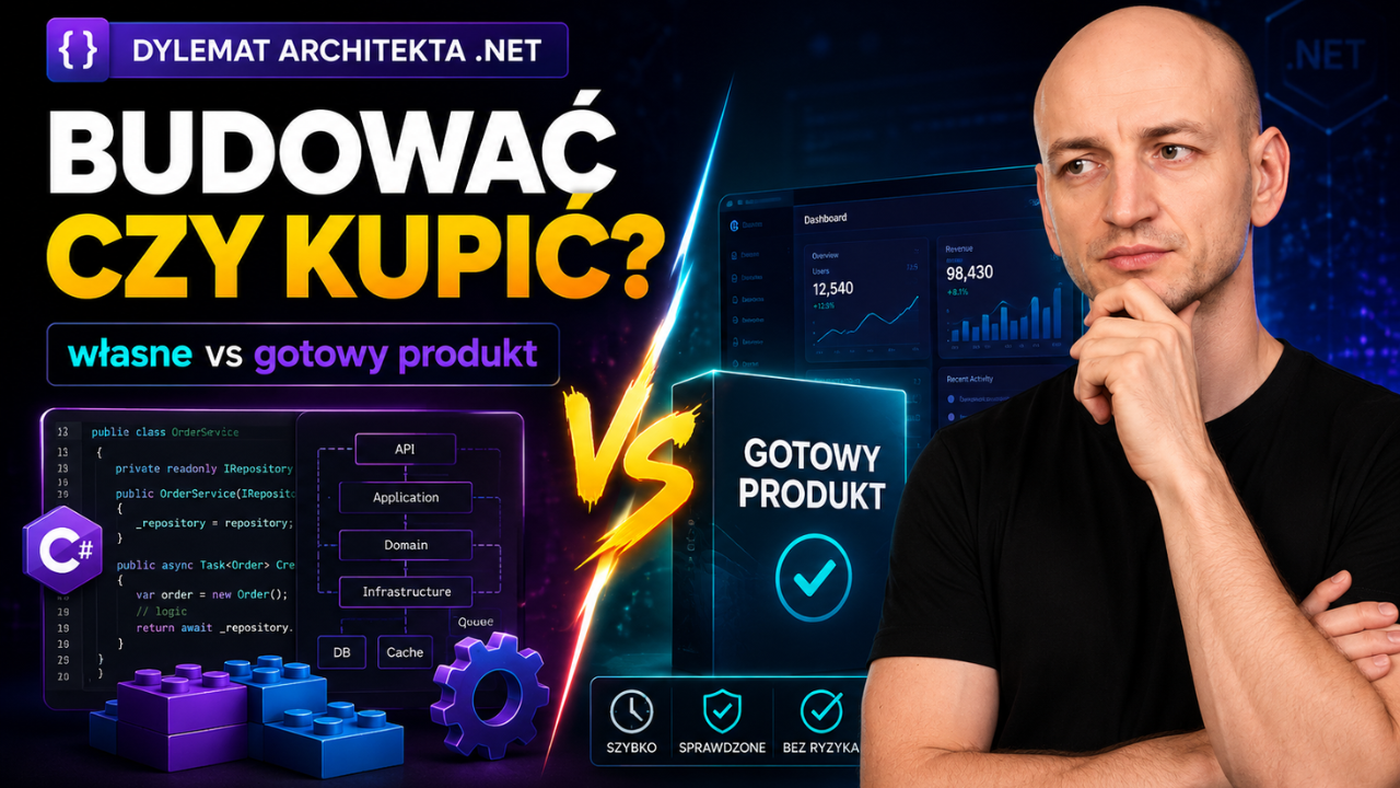 Budować czy kupić? Dylemat architekta .NET: własne rozwiązanie vs. gotowy produkt