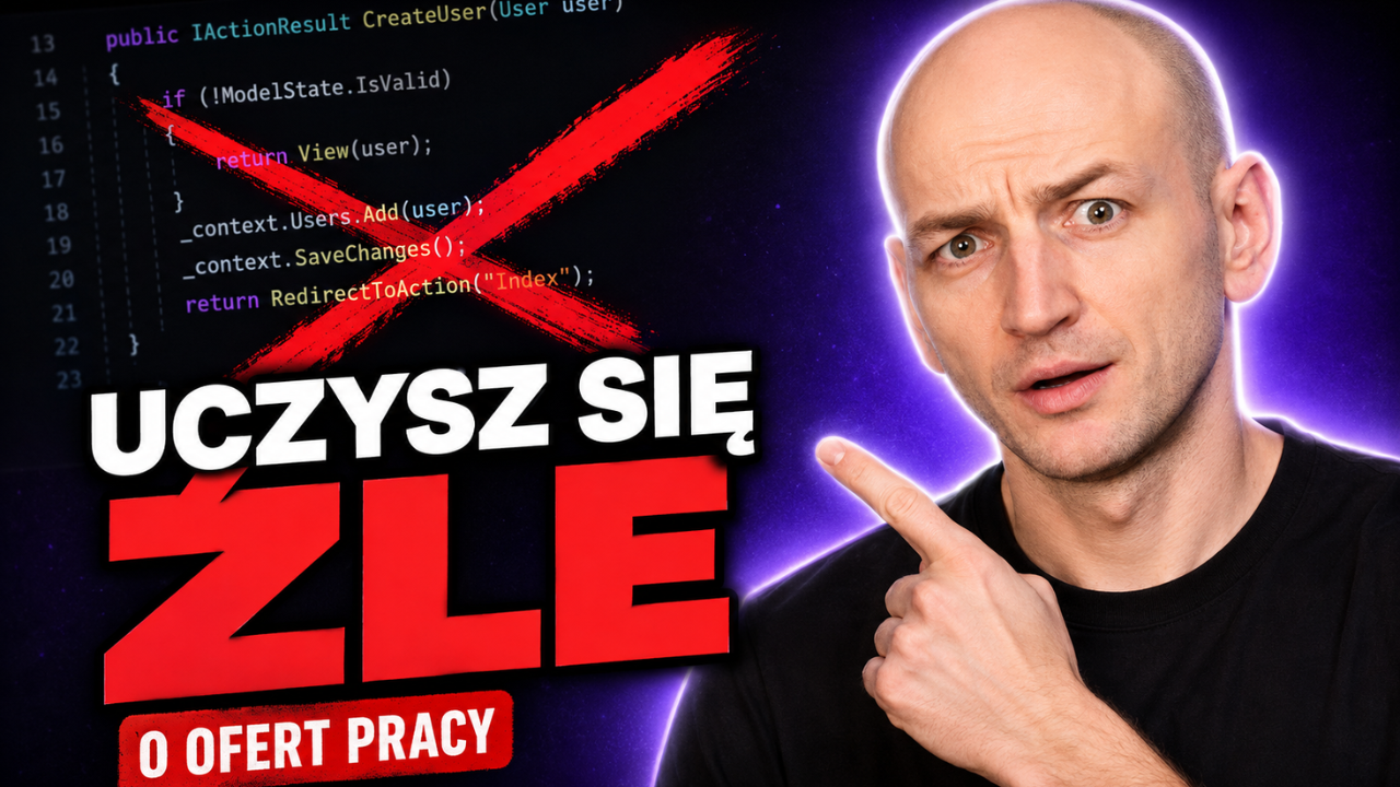 Jak wyjść z tutorial hell w .NET? Kod tutorialowy vs produkcyjny, 4 błędy i plan w 5 krokach