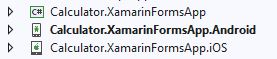 PIERWSZA APLIKACJA Mobilna XAMARIN w C# XAML – utworzone projekty