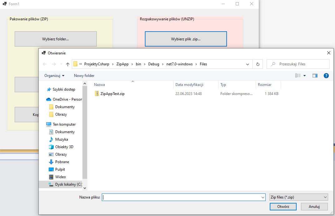 Praca z Plikami ZIP w C#/.NET w Praktyce - 10