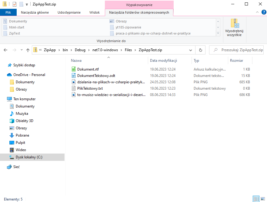 Praca z Plikami ZIP w C#/.NET w Praktyce - 8