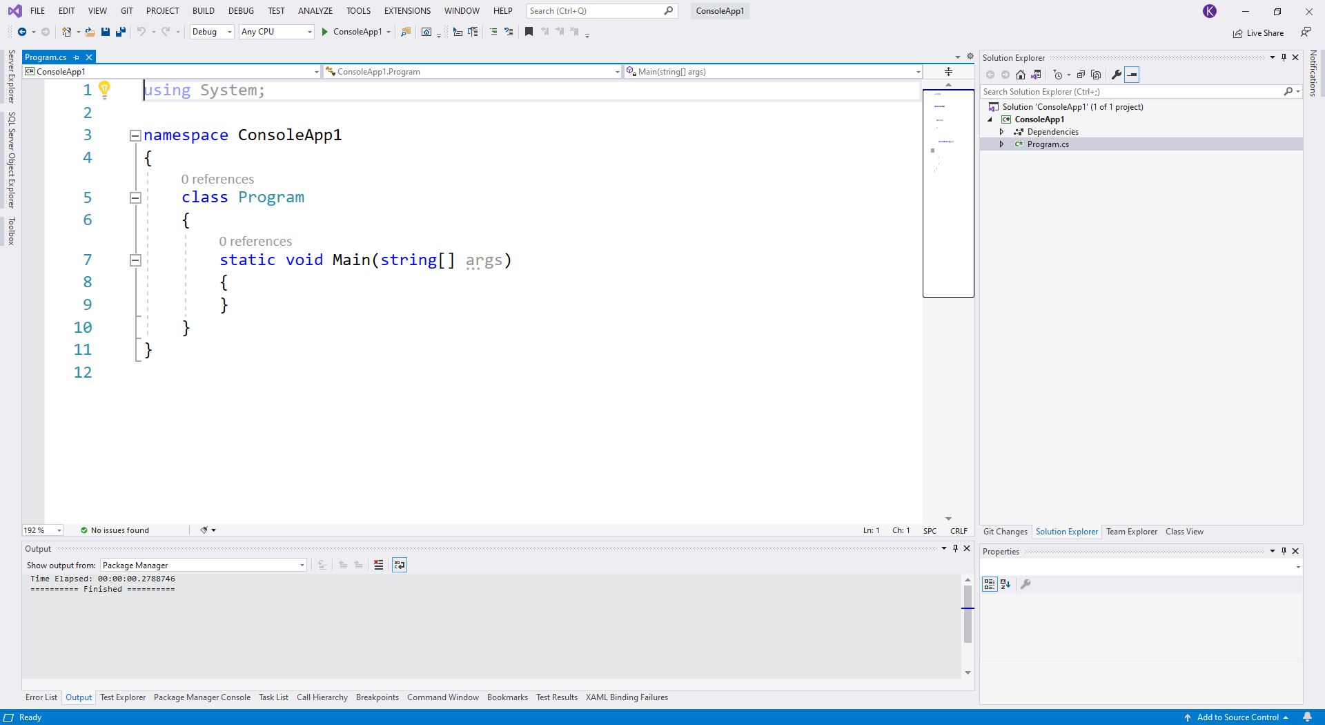 ms visual studio publish to lightsail