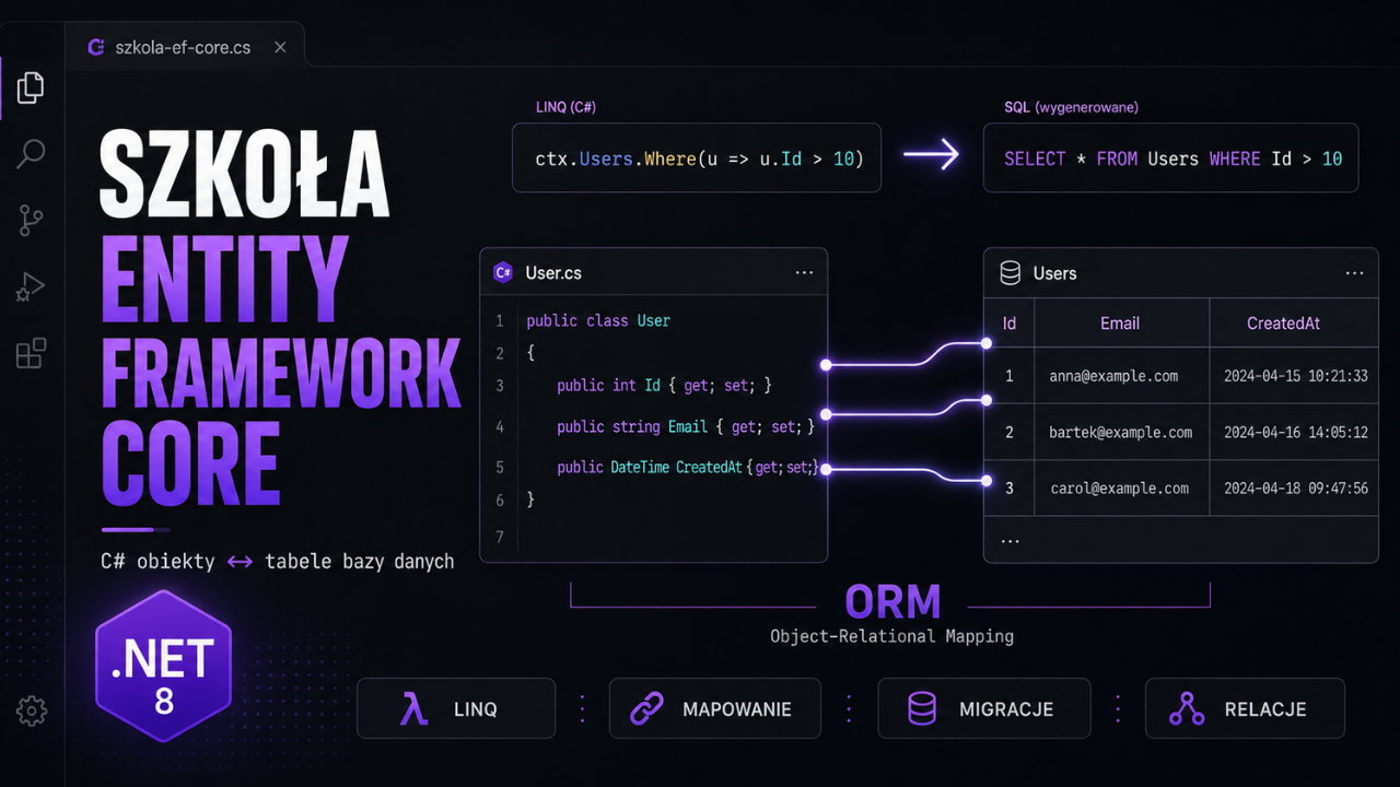 Szkoła Entity Framework Core