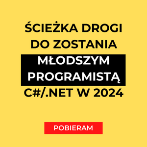 ścieżka drogi do zostania młodszym programista c#/.net w 2024