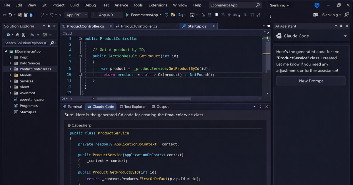 Claude Code w projekcie ASP.NET Core